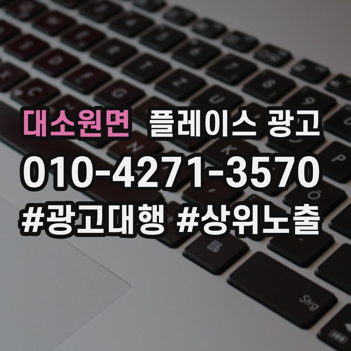 대소원면 플레이스 광고