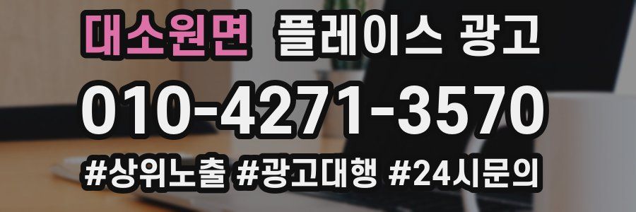 대소원면 플레이스 광고