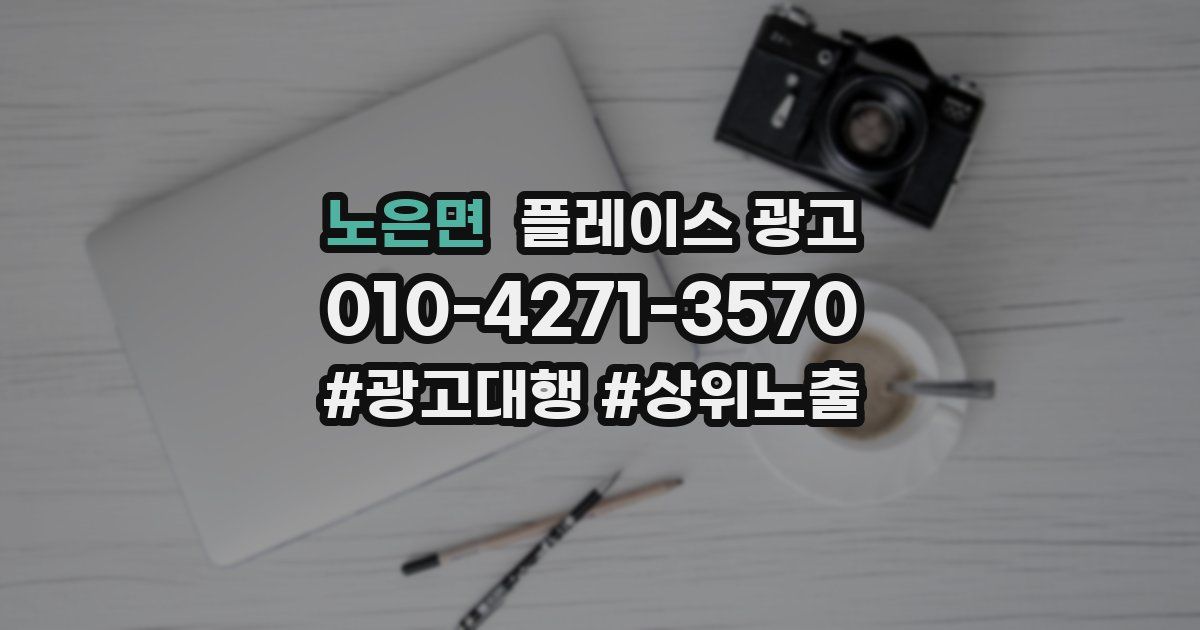 노은면 플레이스 광고