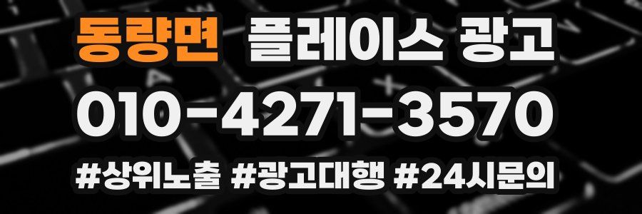 동량면 플레이스 광고