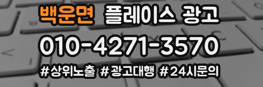 백운면 플레이스 광고