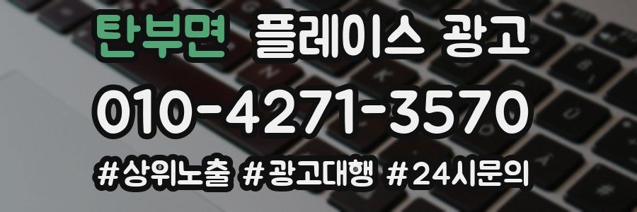 탄부면 플레이스 광고