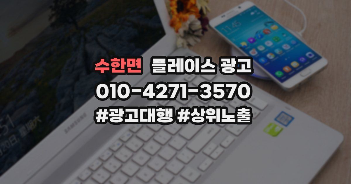 수한면 플레이스 광고