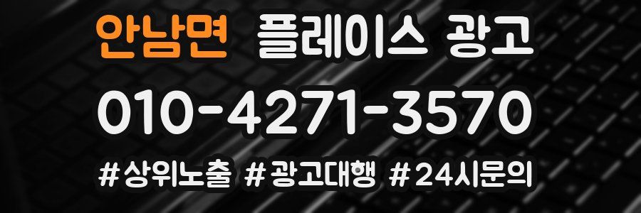 안남면 플레이스 광고