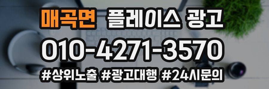 매곡면 플레이스 광고