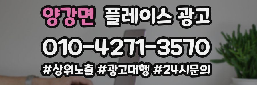 양강면 플레이스 광고