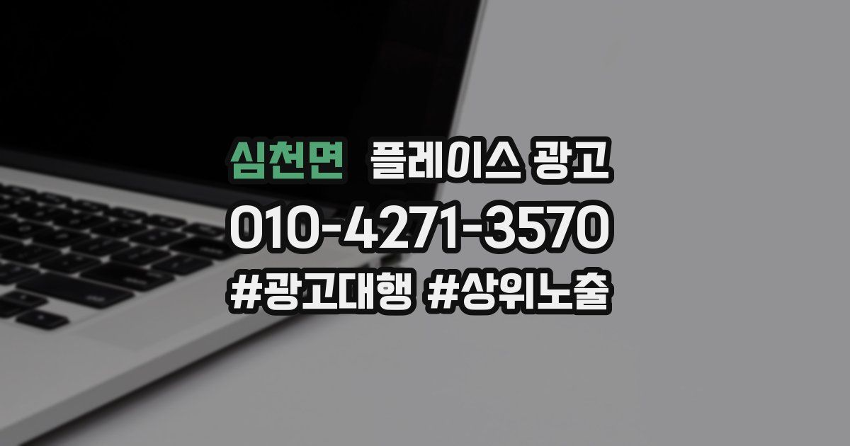 심천면 플레이스 광고