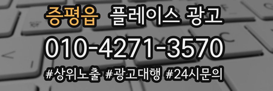 증평읍 플레이스 광고