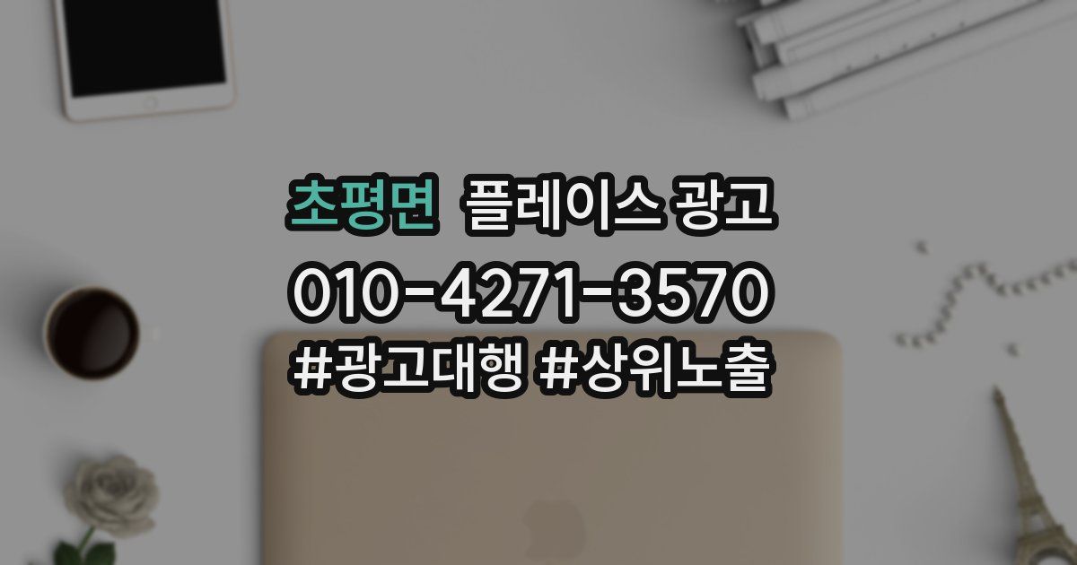 초평면 플레이스 광고