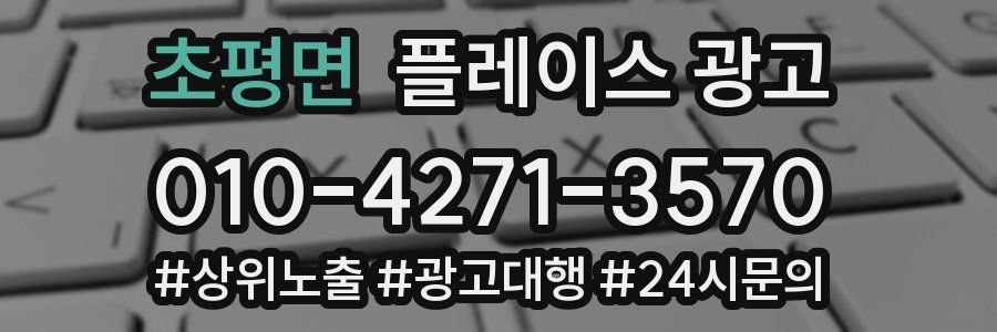 초평면 플레이스 광고