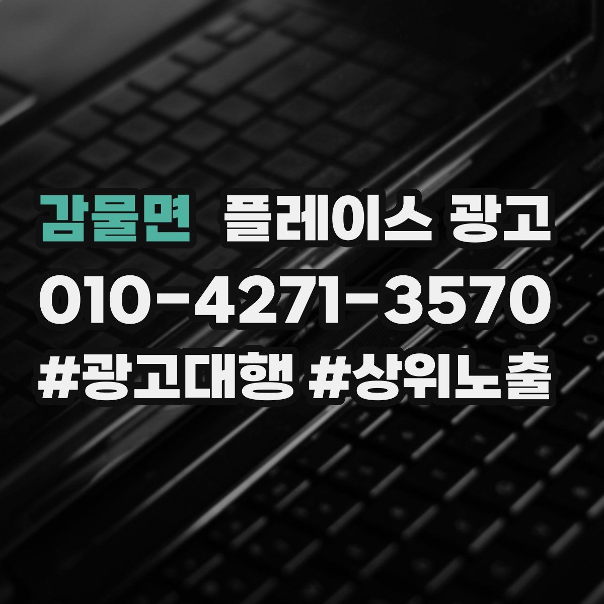 감물면 플레이스 광고