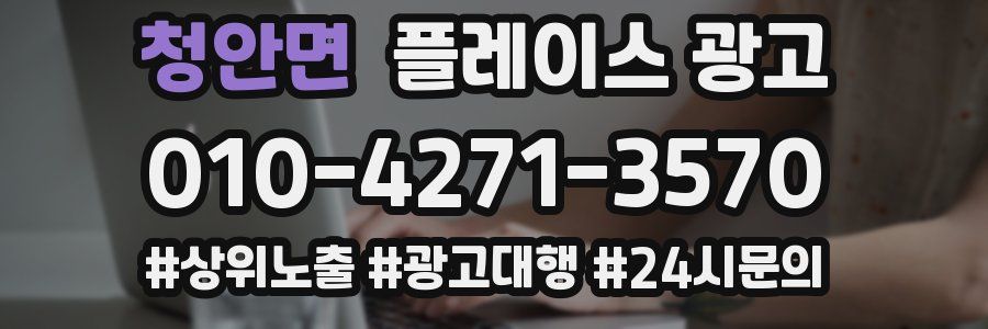 청안면 플레이스 광고
