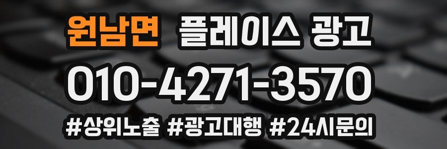 원남면 플레이스 광고