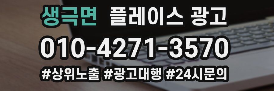 생극면 플레이스 광고