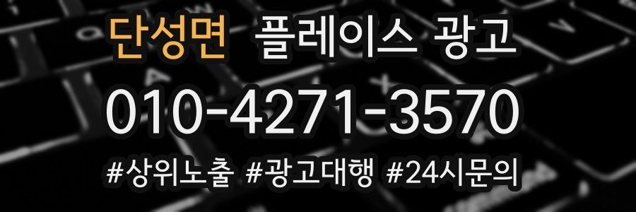 단성면 플레이스 광고
