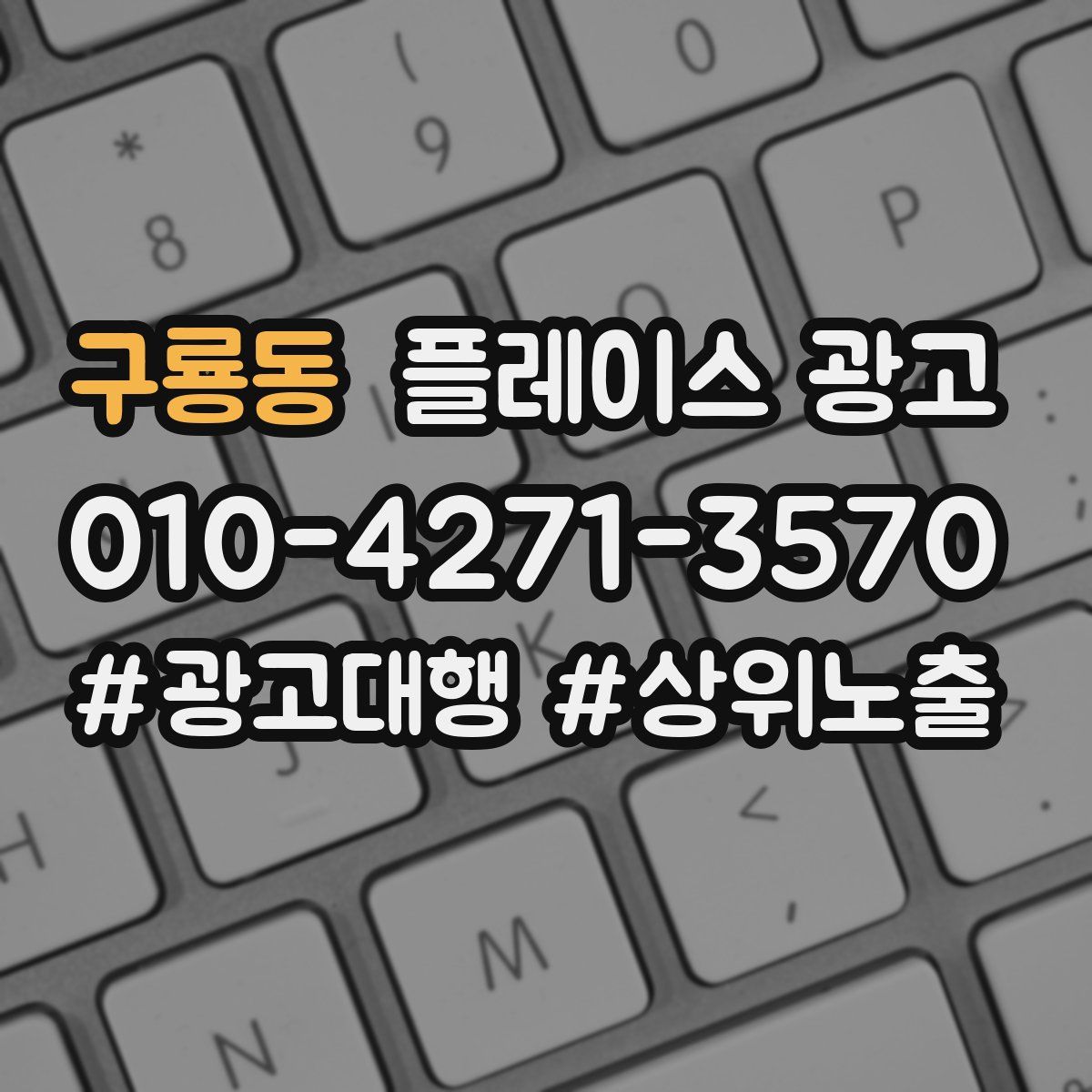 구룡동 플레이스 광고