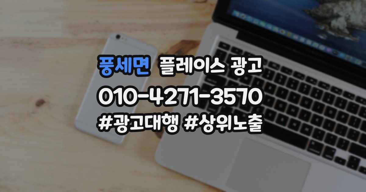 풍세면 플레이스 광고