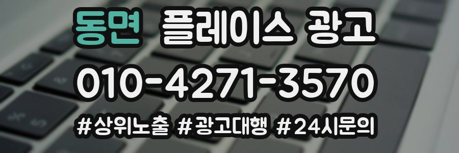 동면 플레이스 광고