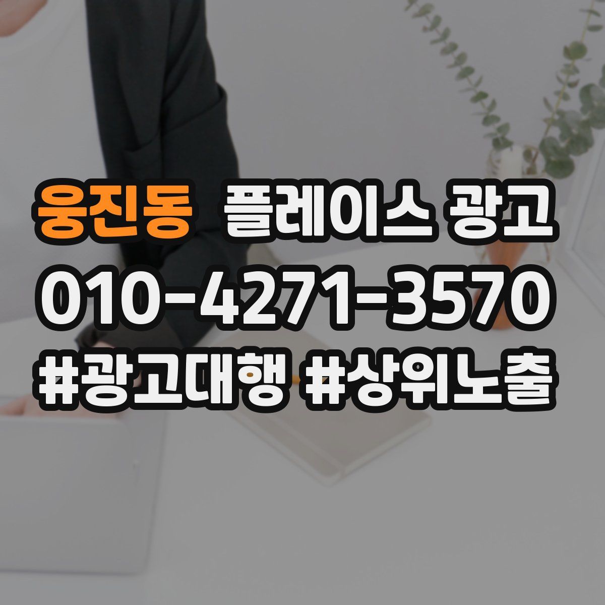 웅진동 플레이스 광고