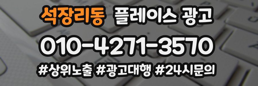 석장리동 플레이스 광고