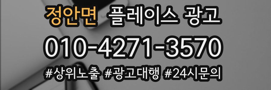 정안면 플레이스 광고