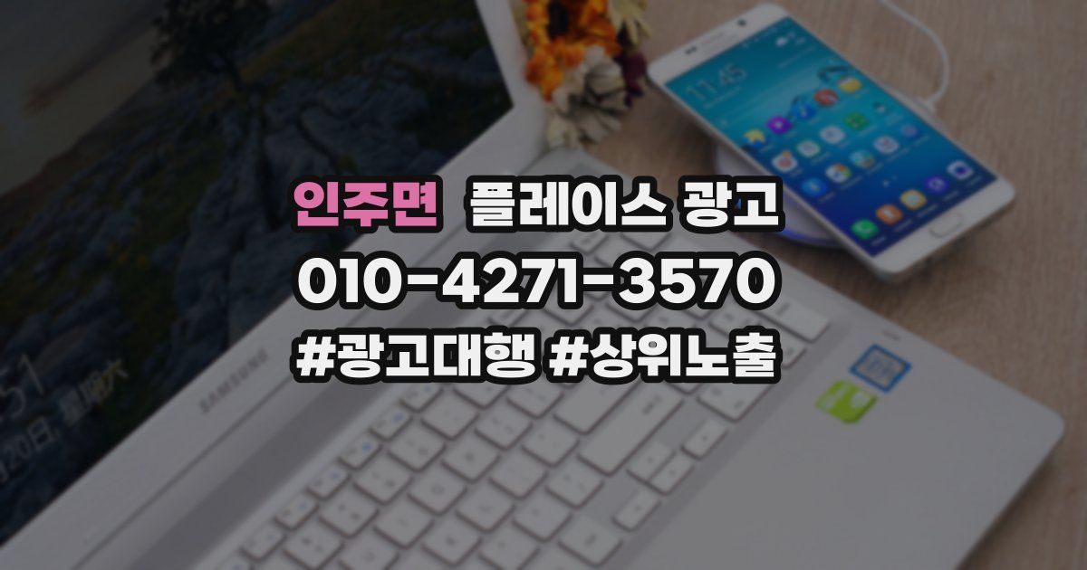 인주면 플레이스 광고