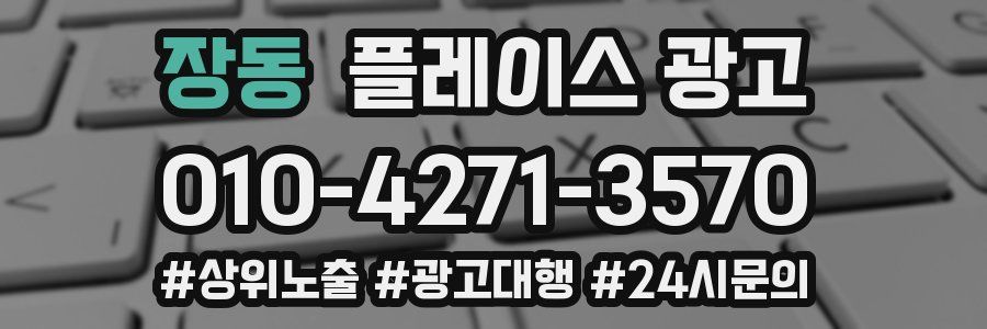 장동 플레이스 광고