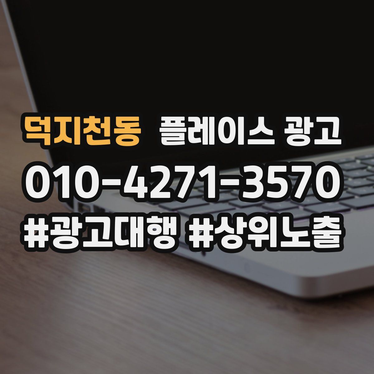 덕지천동 플레이스 광고