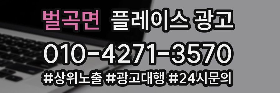 벌곡면 플레이스 광고