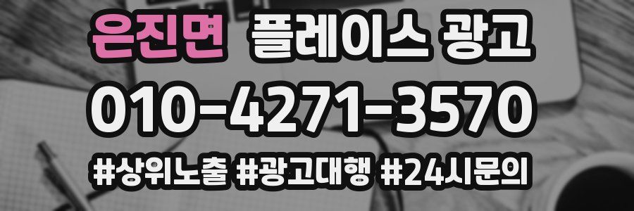 은진면 플레이스 광고