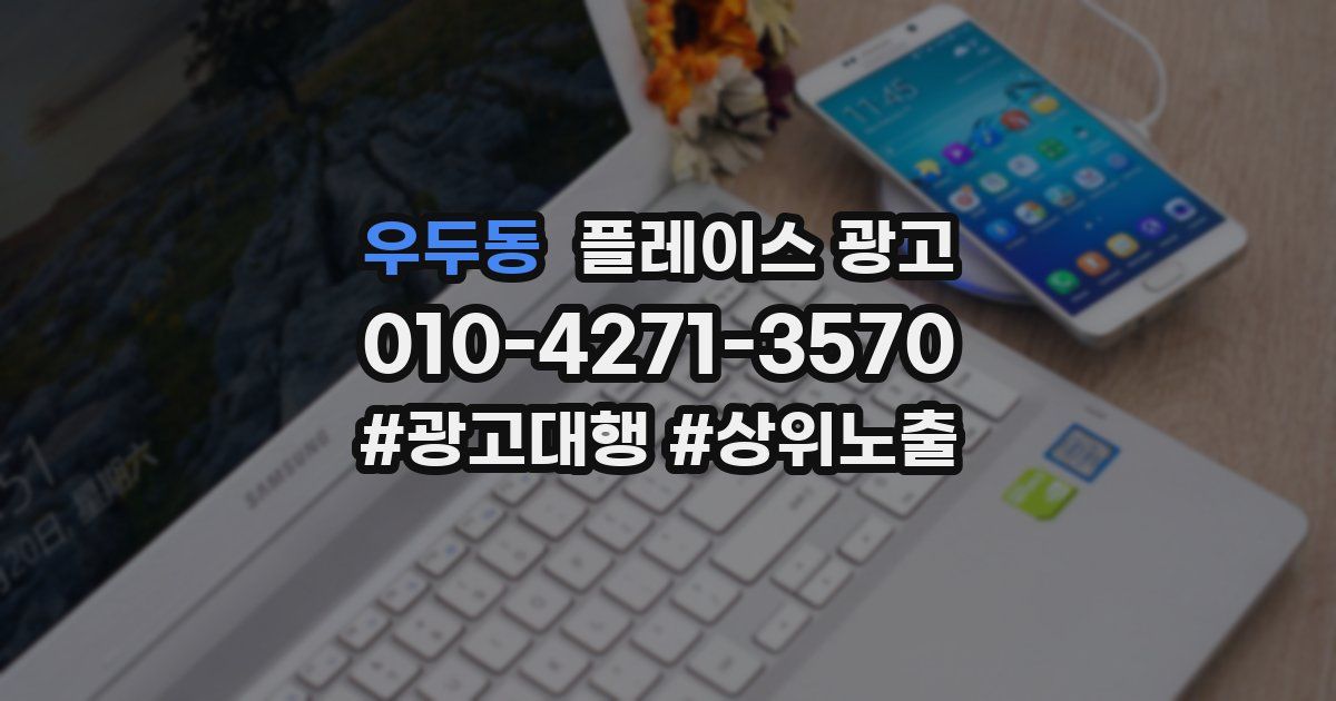 우두동 플레이스 광고