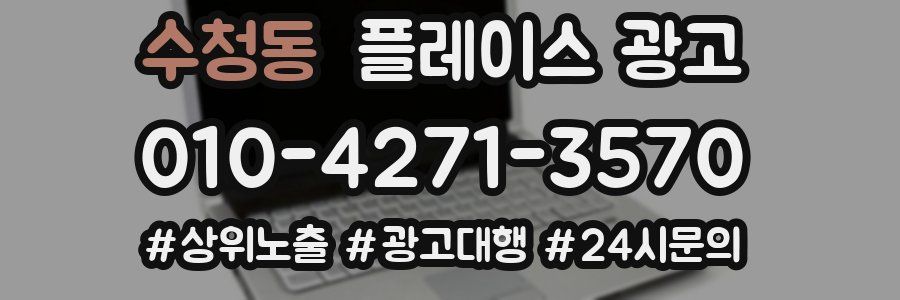 수청동 플레이스 광고