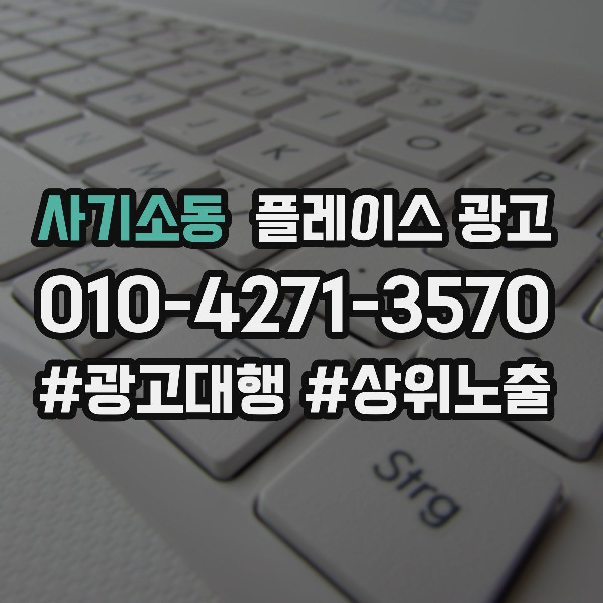 사기소동 플레이스 광고