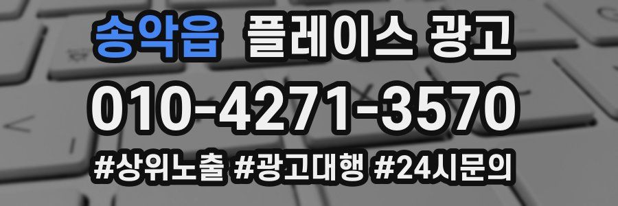 송악읍 플레이스 광고