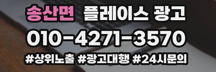 송산면 플레이스 광고