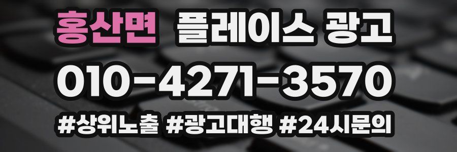 홍산면 플레이스 광고