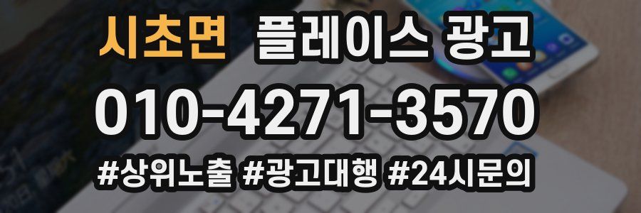시초면 플레이스 광고