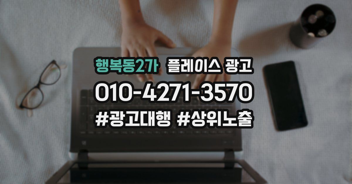 행복동2가 플레이스 광고
