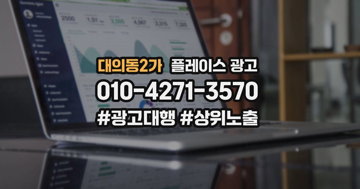 대의동2가 플레이스 광고