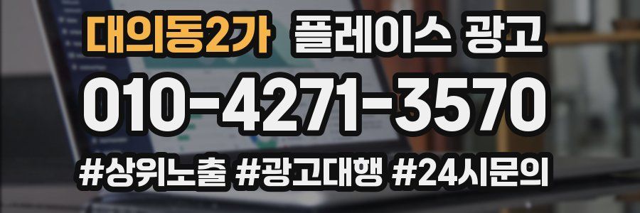 대의동2가 플레이스 광고