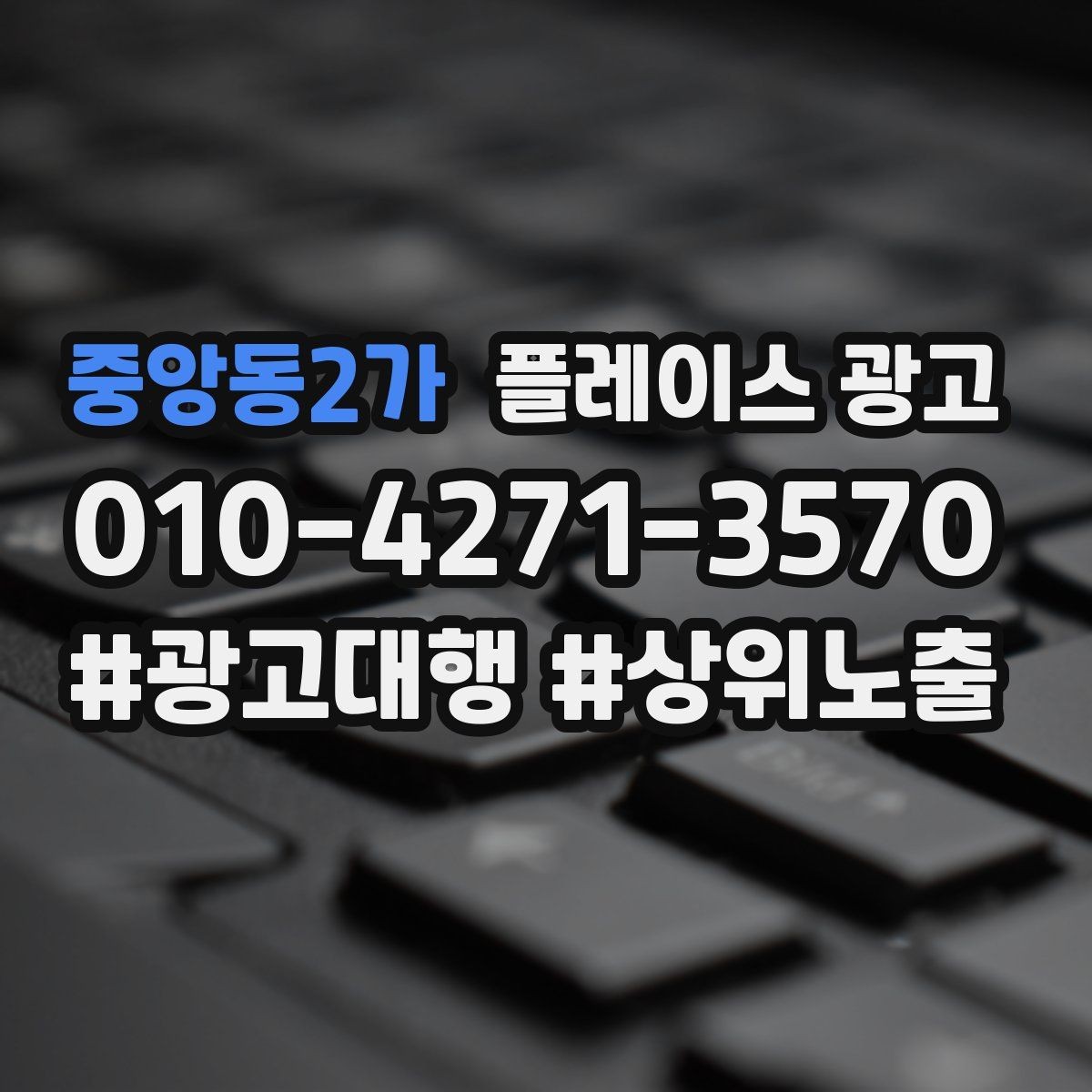 중앙동2가 플레이스 광고 카테고리 설정이 틀리면 생기는 문제