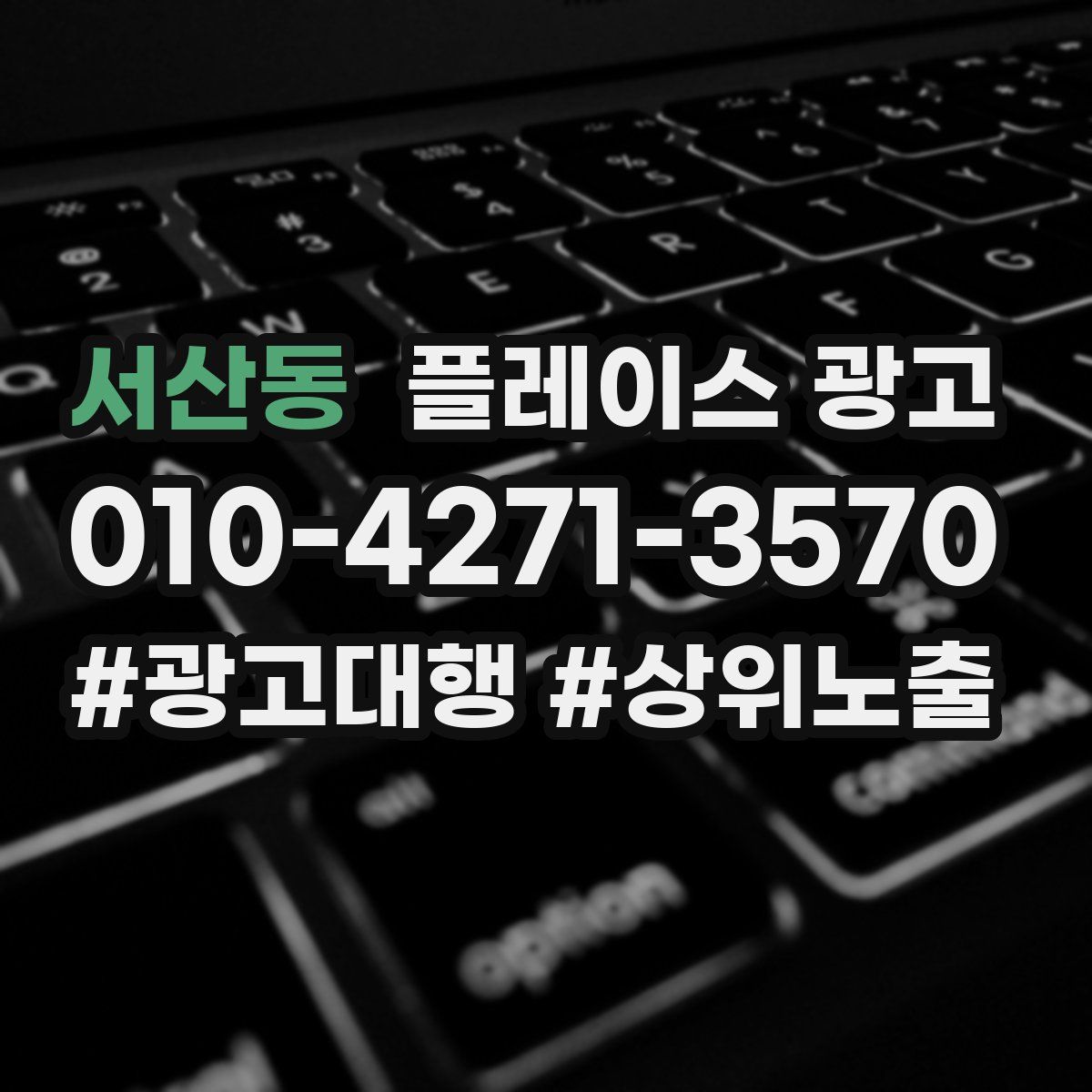서산동 플레이스 광고