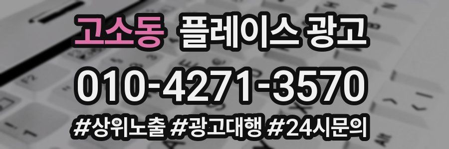 고소동 플레이스 광고