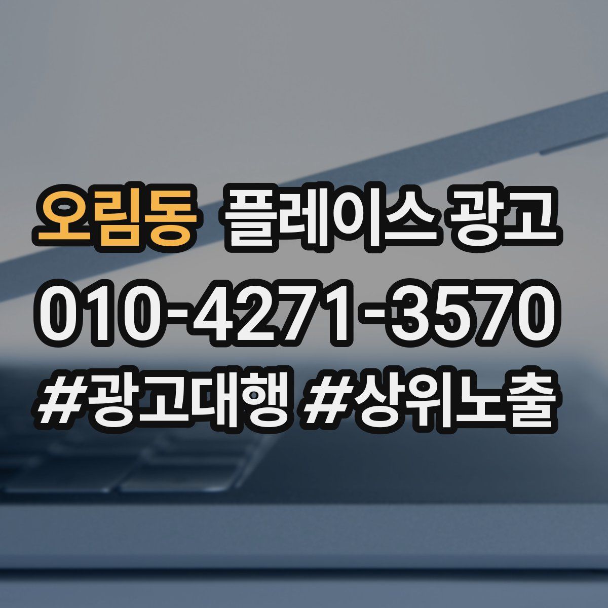 오림동 플레이스 광고