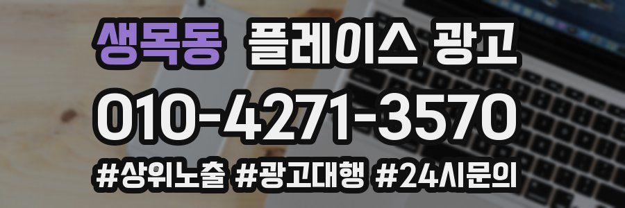 생목동 플레이스 광고