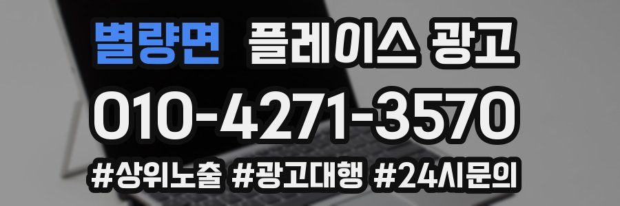 별량면 플레이스 광고