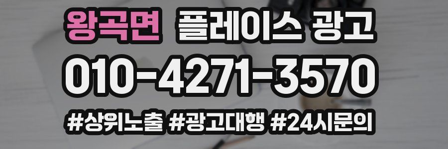 왕곡면 플레이스 광고