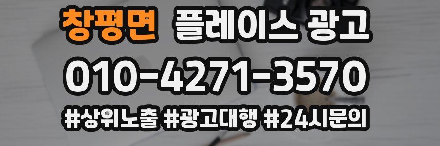 창평면 플레이스 광고
