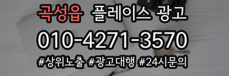 곡성읍 플레이스 광고
