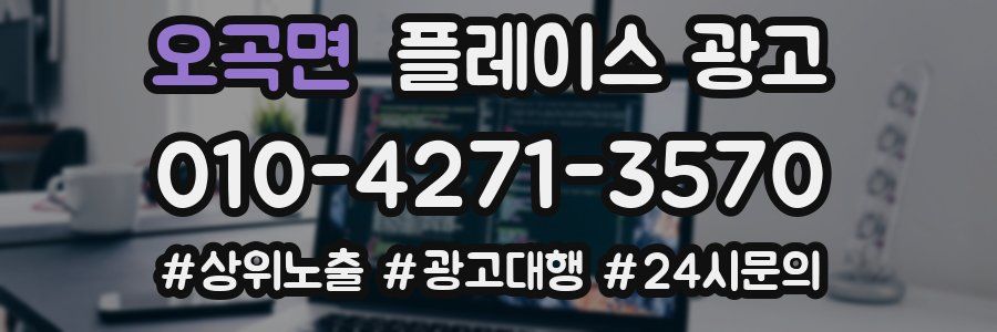 오곡면 플레이스 광고